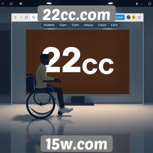Acessibilidade e navegação no 22cc.com
